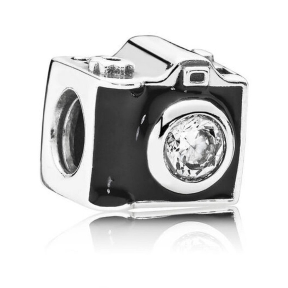 Retired Pandora Snap Shots Camera Charm for bracelet necklace sterling silver